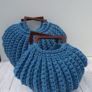 muscheltasche aus makramee